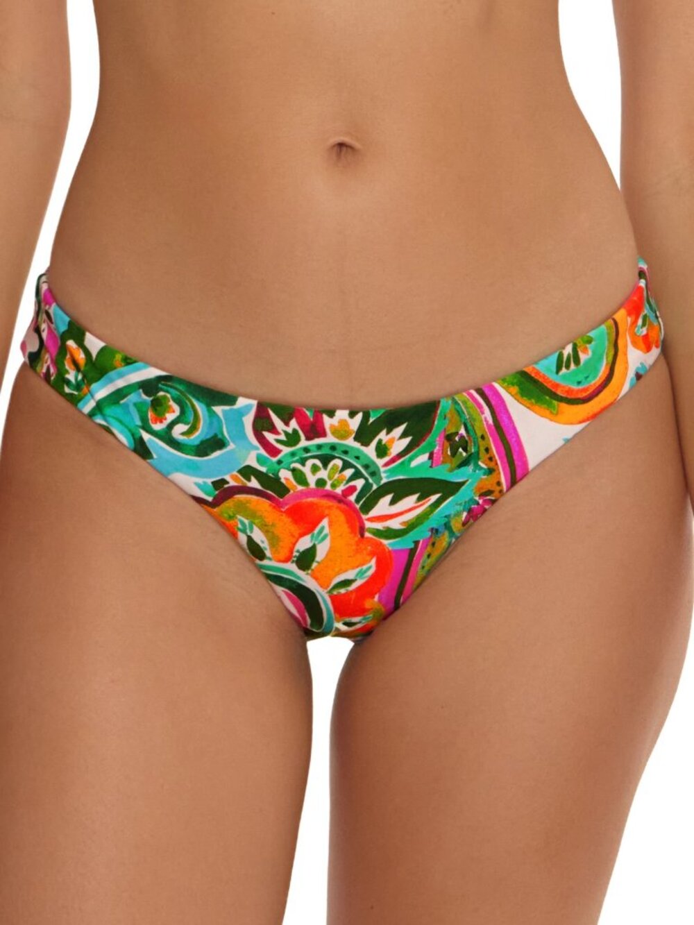 BECCA LA VIE PRINT REVERSIBLE HIPSTER BOTTOM IN SIZE MEDIUM